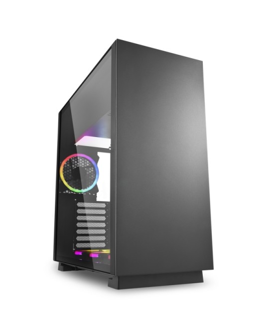 CASE GAMING PURE STEEL BLACK RGB ATX VETRO TEMPERATO - NERO - NO ALIME