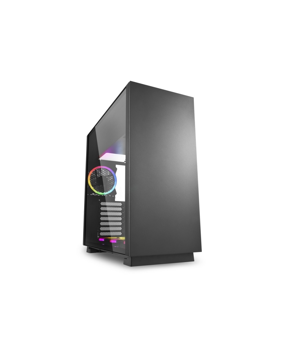 CASE GAMING PURE STEEL BLACK RGB ATX VETRO TEMPERATO - NERO - NO ALIME