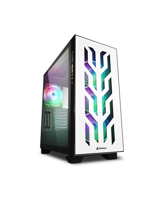 CASE GAMING ELITE SHARK CA300T RGB ATX VETRO TEMPERATO BIANCO