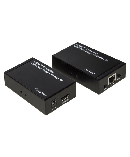 ESTENSORE DI LINEA HDMI CON CAVO DI RETE (ANCHE IP) 120 MT INFRAROSSI