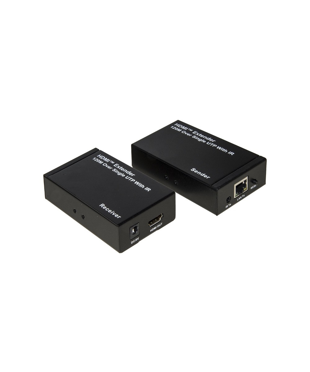 ESTENSORE DI LINEA HDMI CON CAVO DI RETE (ANCHE IP) 120 MT INFRAROSSI