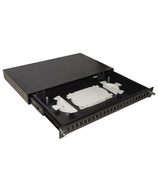 CASSETTO FIBRA OTTICA 24 PORTE PER ADATTATORI LC DUPLEX E SC SIMPLEX 1