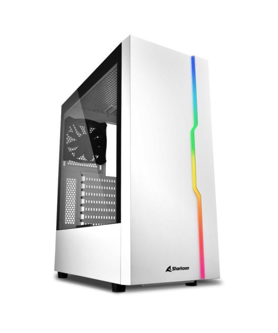 CASE GAMING RGB SLIDER WHITE ATX VETRO TEMPERATO - BIANCO - NO ALIMENT