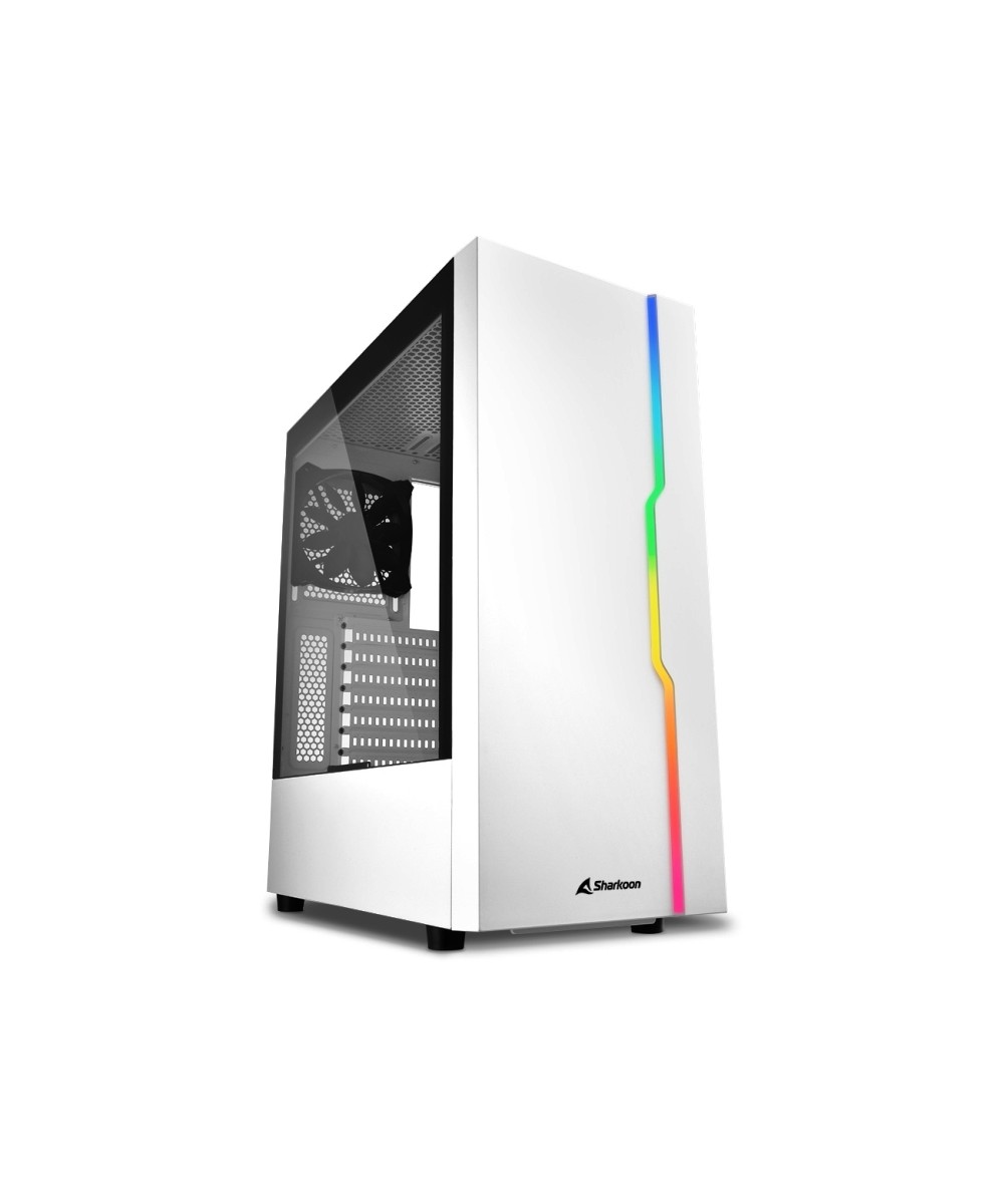 CASE GAMING RGB SLIDER WHITE ATX VETRO TEMPERATO - BIANCO - NO ALIMENT