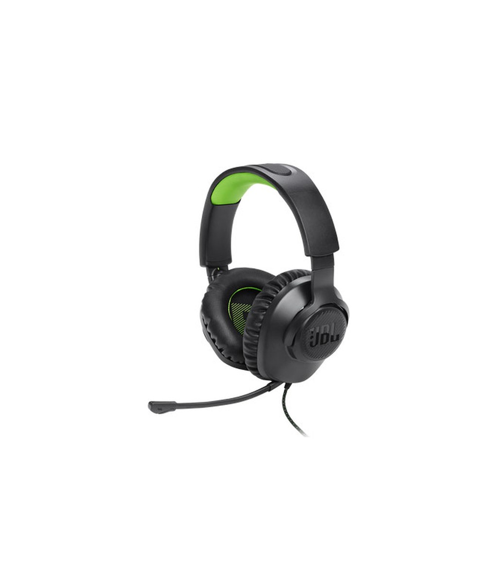 CUFFIA GAMING CON MICROFONO QUANTUM 100X (JBLQ100XBLKGRN)