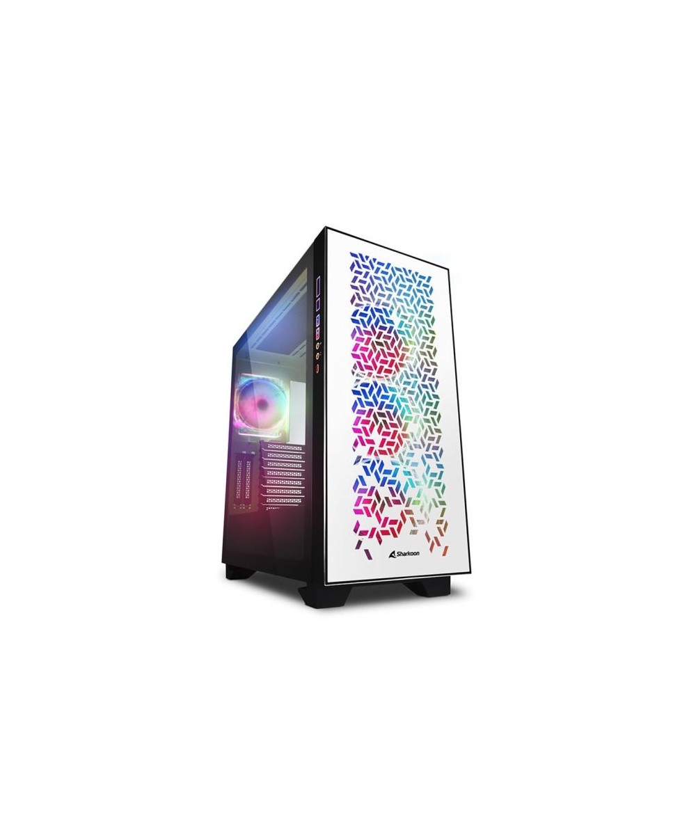 CASE GAMING ELITE SHARK CA300H WHITE RGB ATX NO ALIMENTATORE - BIANCO