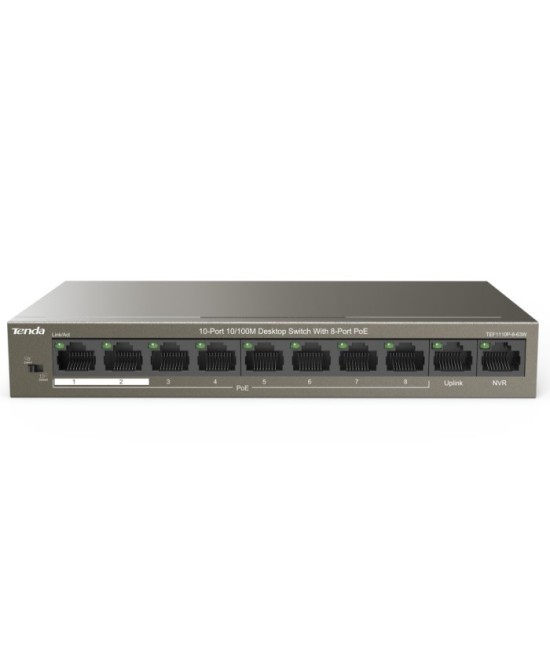 SWITCH RETE 8 PORTE 10/100 - POE (TEF1110P-8-63W)