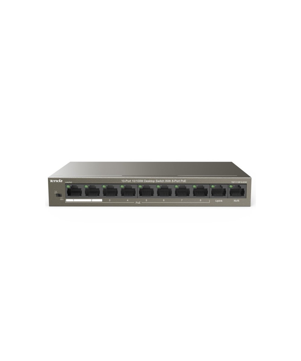 SWITCH RETE 8 PORTE 10/100 - POE (TEF1110P-8-63W)