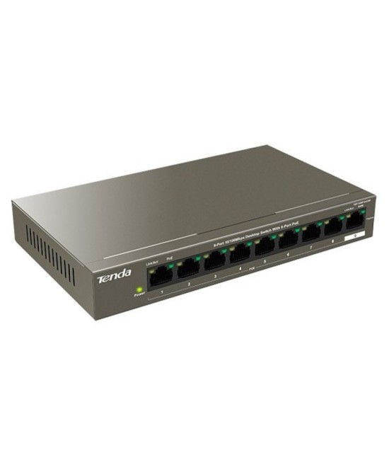 SWITCH RETE 9 PORTE 10/100 - 8 PORTE POE (TEF1109P-8-63W)