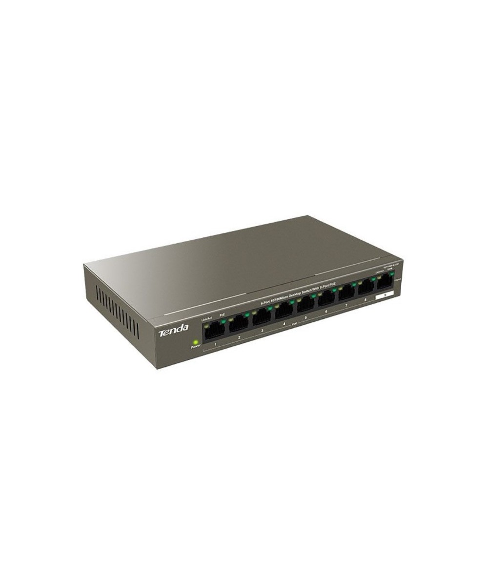 SWITCH RETE 9 PORTE 10/100 - 8 PORTE POE (TEF1109P-8-63W)