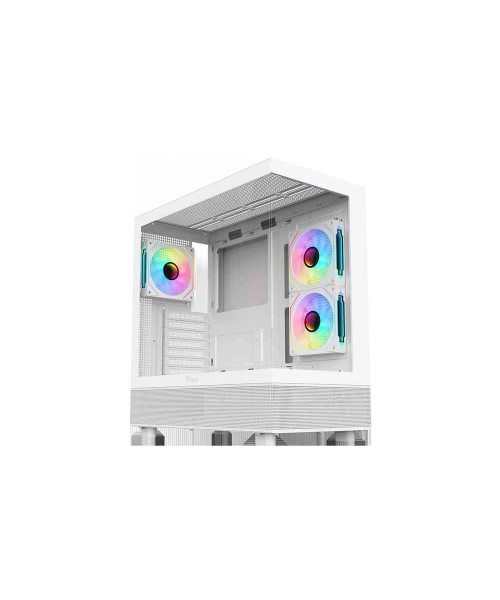 CASE GAMING TOWER SHOWBUI 42W - NO ALIMENTATORE - ARGB FAN - BIANCO (I