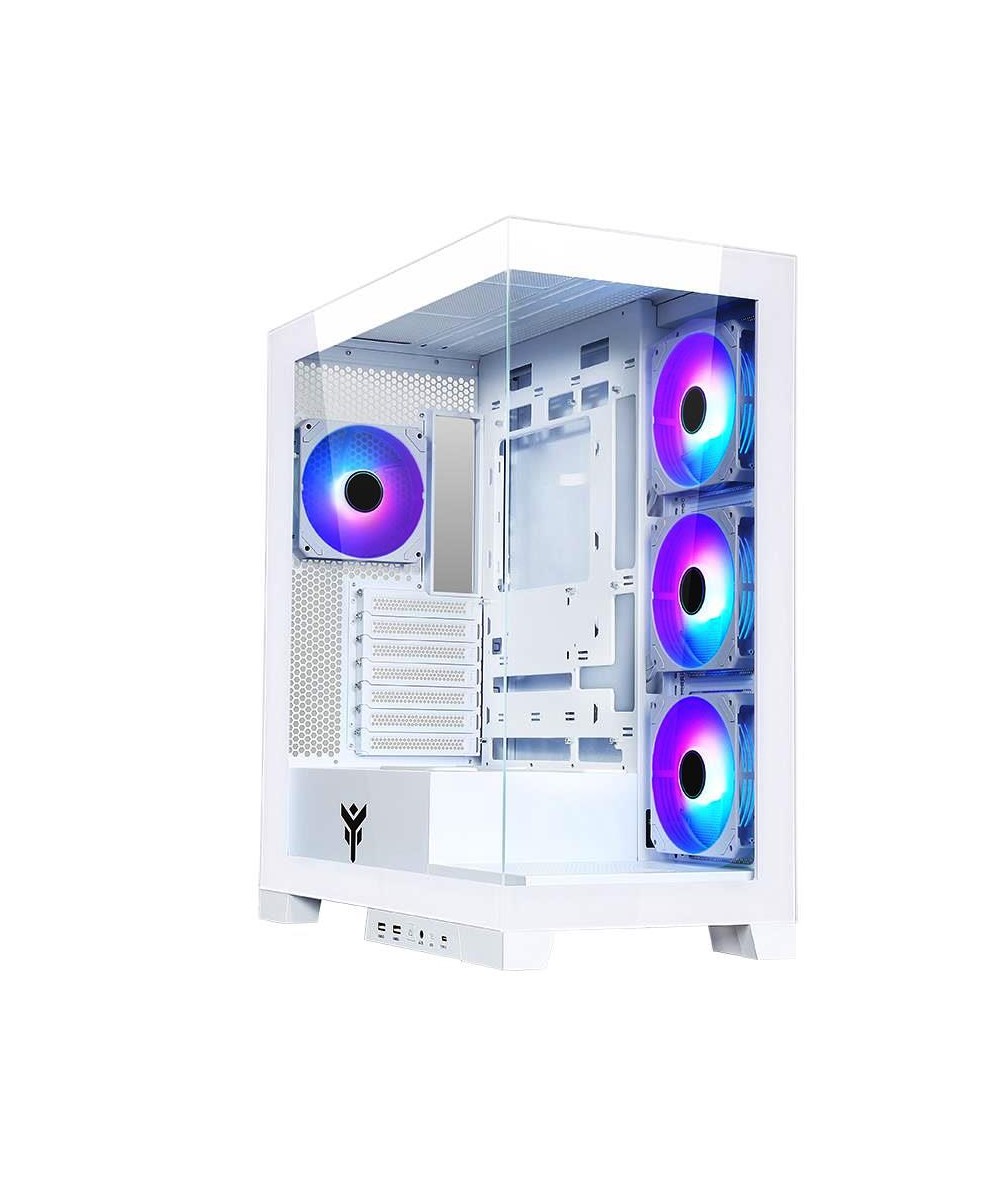 CASE GAMING TOWER SHOWBUI 45W - NO ALIMENTATORE - ARGB FAN - BIANCO (I