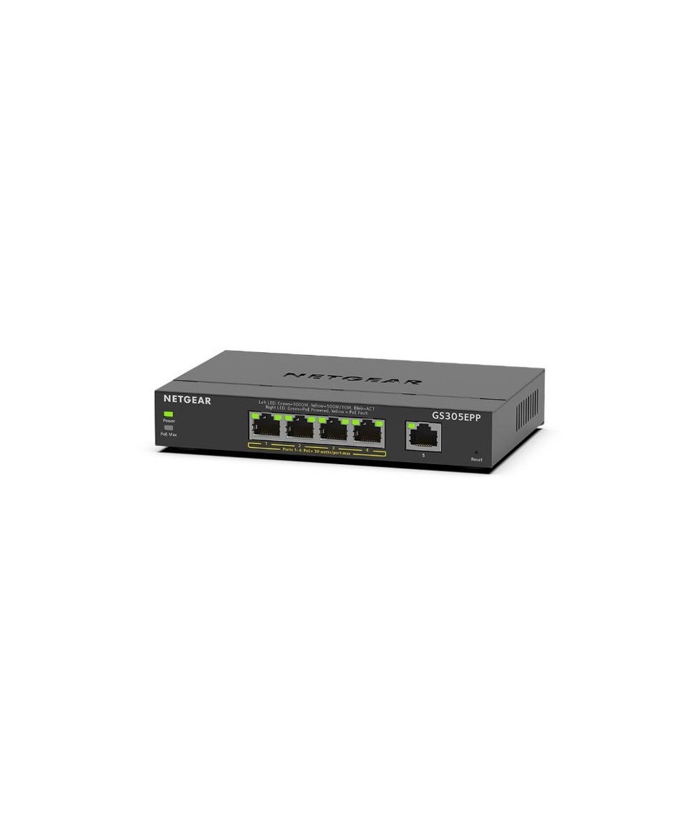 SWITCH RETE 5 PORTE 10/100/1000 GS305EPP-100PES POE