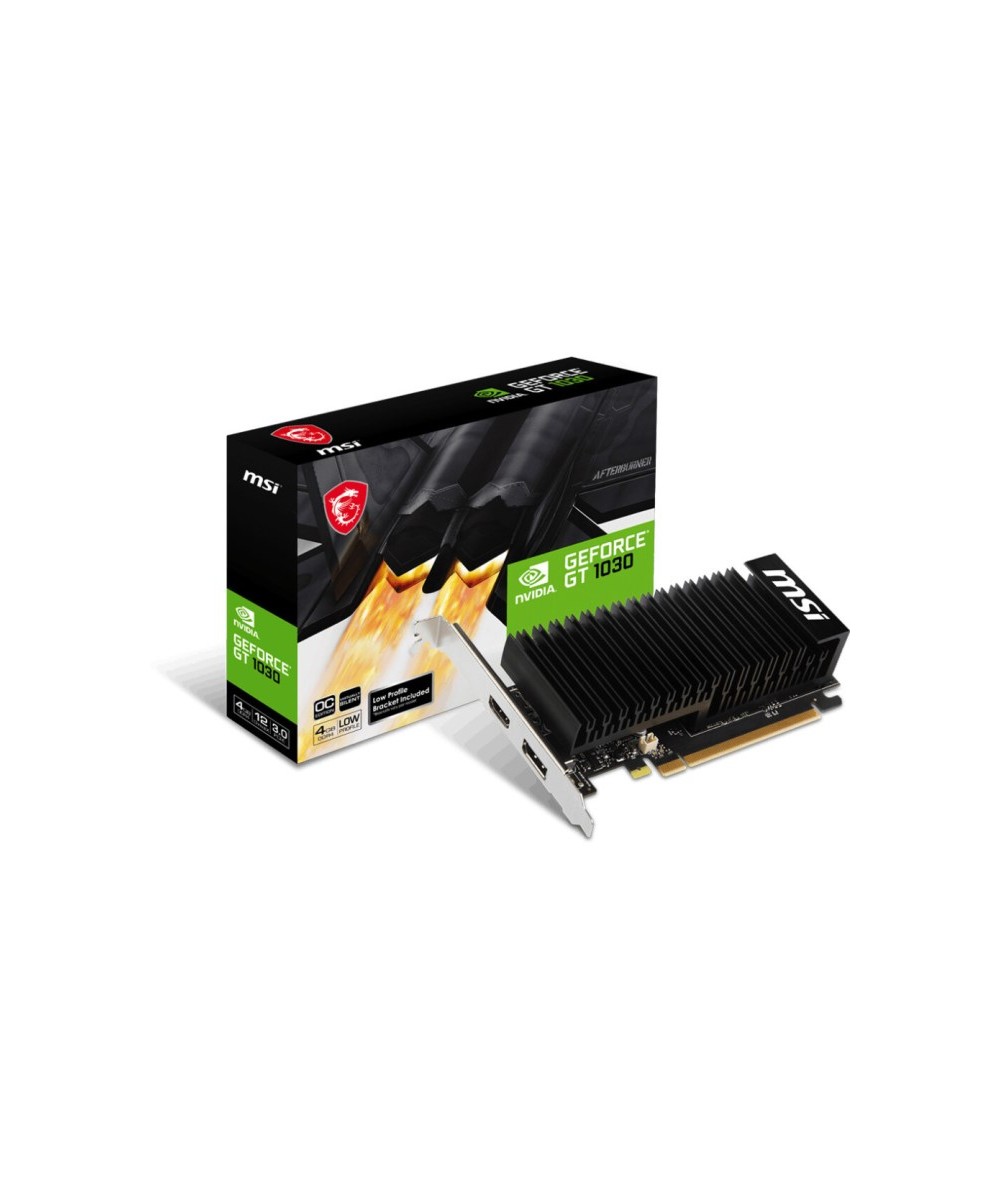 SCHEDA VIDEO GEFORCE GT1030 4GB 4GHD4 LP OC (V812-037R) 4 GB PCI-E