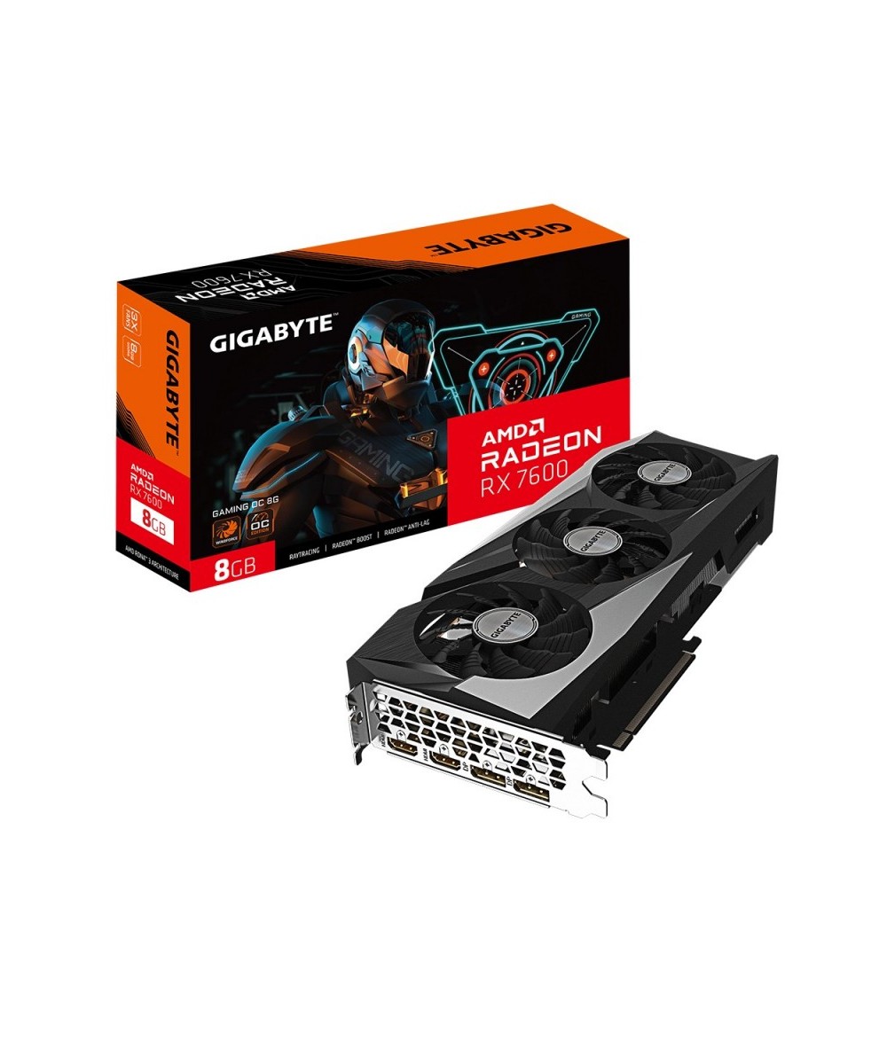 SCHEDA VIDEO RADEON RX7600 GAMING OC 8GB (GV-R76GAMING OC-8GD)