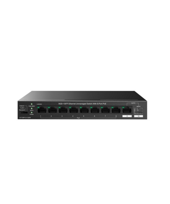 SWITCH RETE 10 PORTE 10/100/1000 - 9P GE LAN +1P SFP - POE (TEG1110PF-