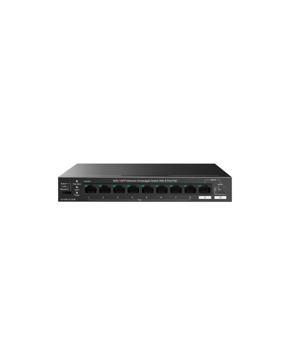SWITCH RETE 10 PORTE 10/100/1000 - 9P GE LAN +1P SFP - POE (TEG1110PF-