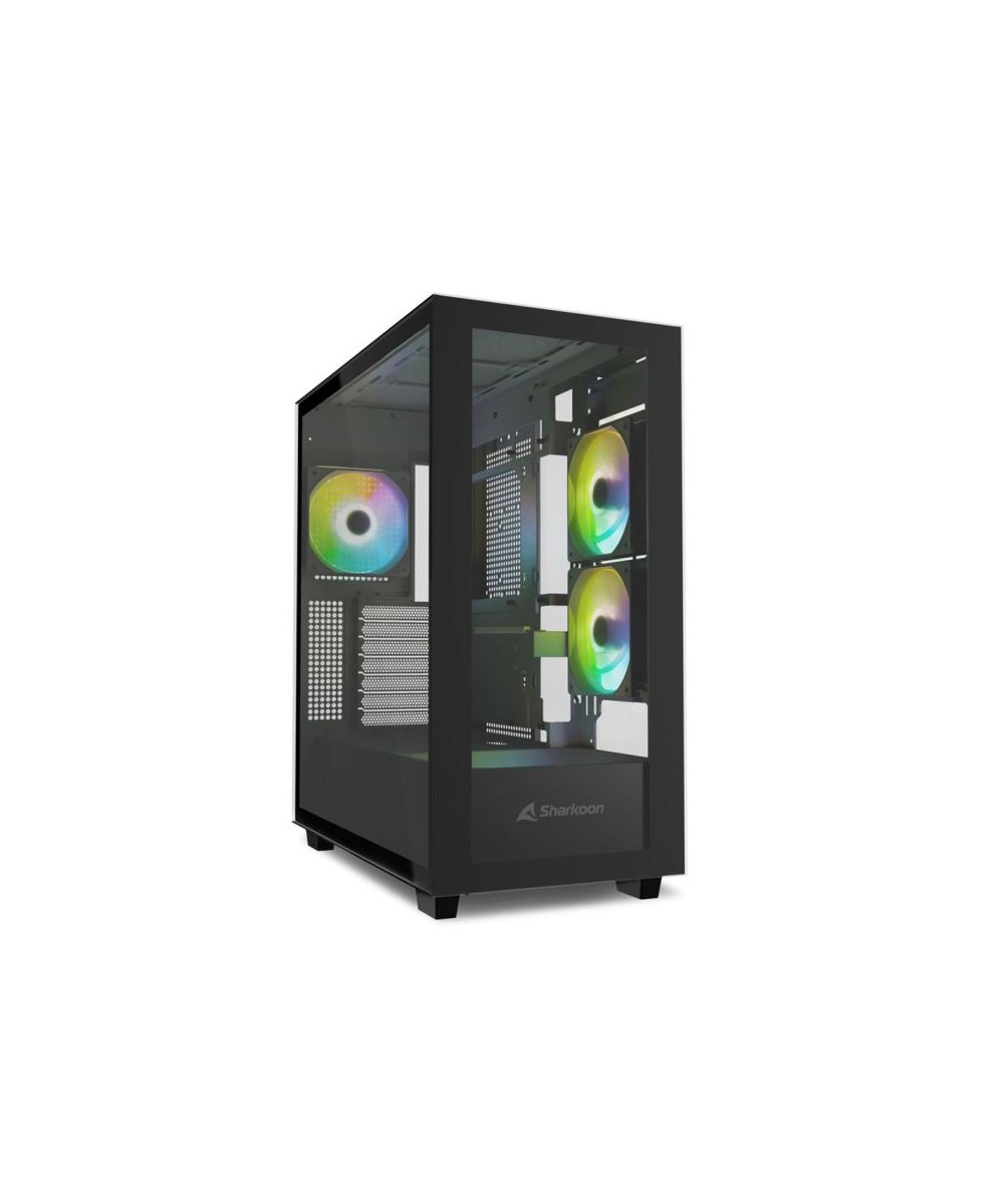 CASE GAMING REBEL C60 BLACK RGB ATX NERO NO ALIMENTATORE