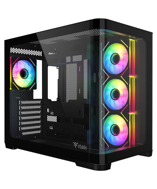 CASE GAMING DARK CAVE CURVED ITGCADCCB - NO ALIMENTATORE - DESIGN CURV