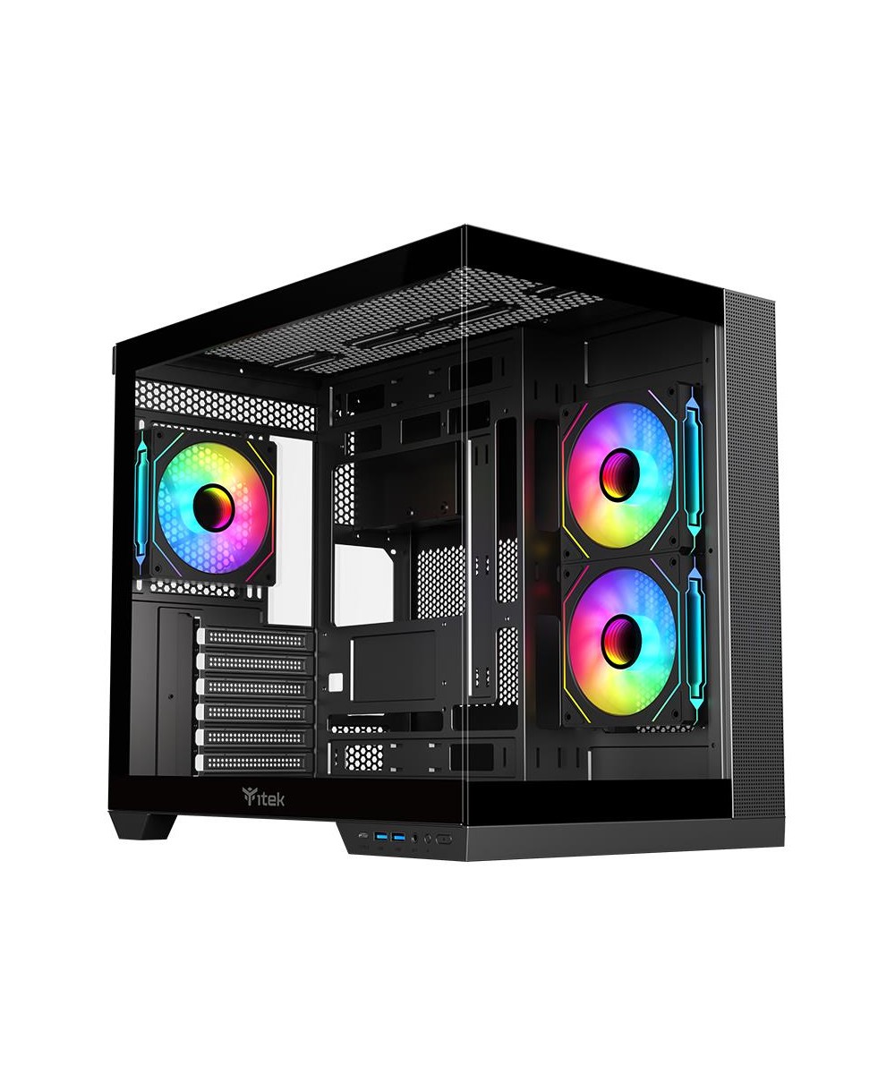 CASE GAMING DARK CAVE DS ITGCADCDSB - NO ALIMENTATORE - NERO