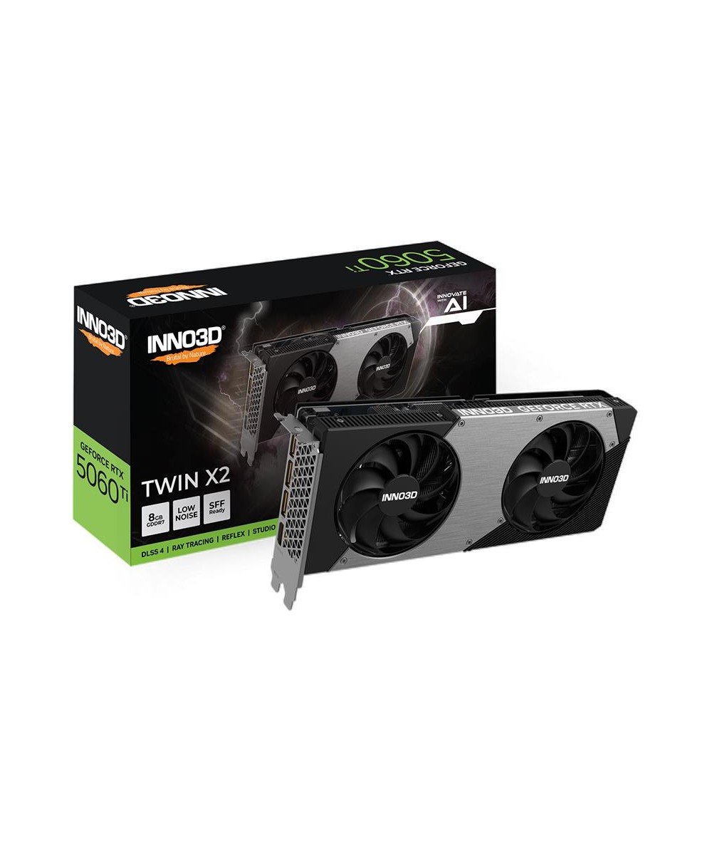 SCHEDA VIDEO GEFORCE RTX 5060 TI 8 GB TWIN X2 GDDR7 (N506T2-08D7-19307