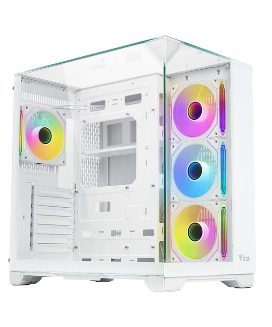 CASE GAMING DARK CAVE PANO - NO ALIMENTATORE - ARGB FAN - BIANCO (ITGC