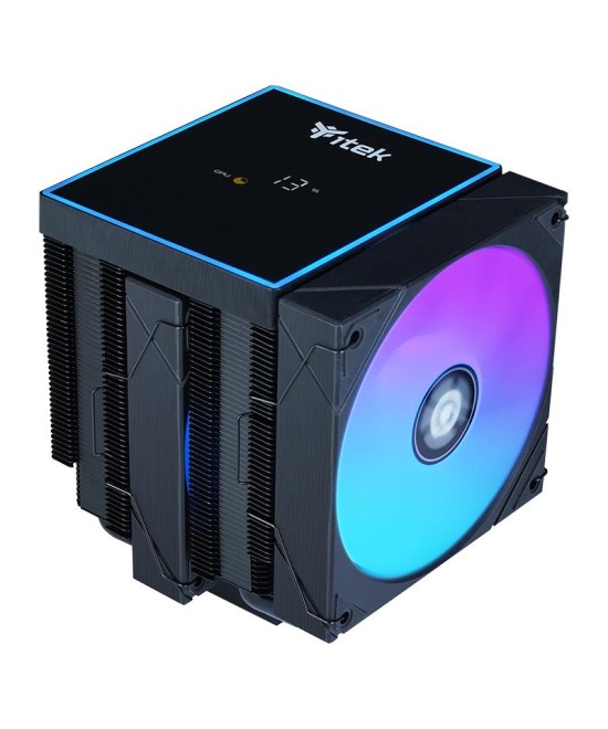 VENTOLA DISSIPATORE AD ARIA ICY-6HATP SKT UNIVERSALE 12CM RGB NERO