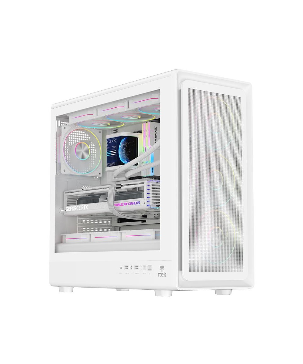 CASE GAMING TOWER MESHCORE 36W - NO ALIMENTATORE - ARGB FAN - BIANCO (