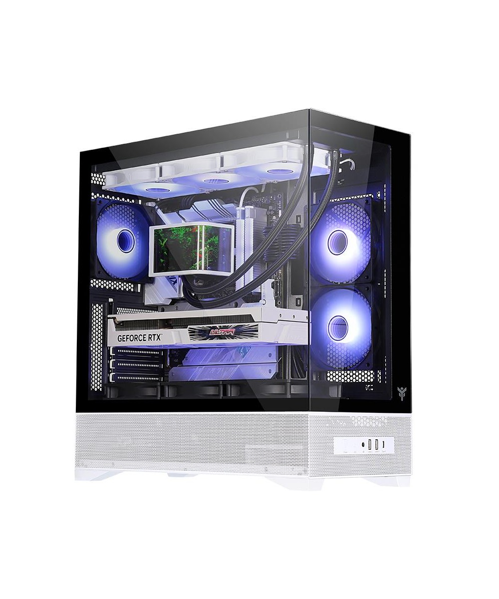 CASE GAMING TOWER SHOWBUI 37WB - NO ALIMENTATORE - ARGB FAN - NERO/BIA