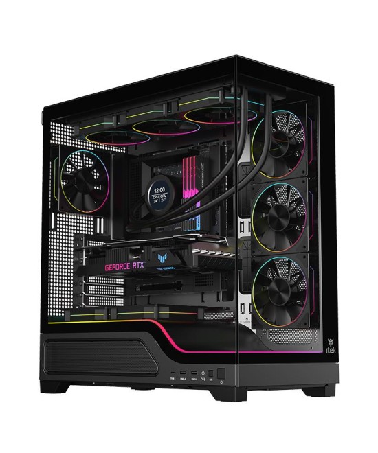 CASE GAMING TOWER SHOWBUI 82W - NO ALIMENTATORE - ARGB FAN - NERO (ITG