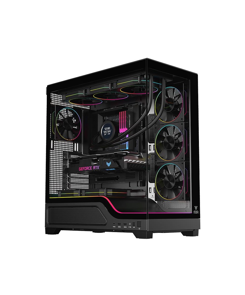 CASE GAMING TOWER SHOWBUI 82W - NO ALIMENTATORE - ARGB FAN - NERO (ITG