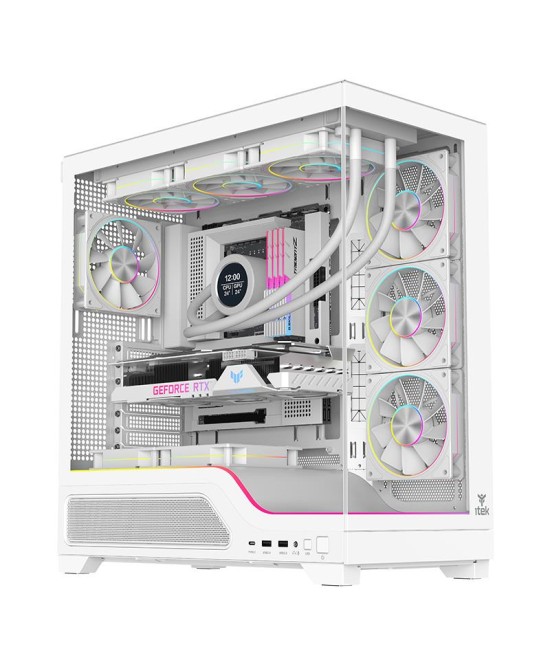 CASE GAMING TOWER SHOWBUI 82W - NO ALIMENTATORE - ARGB FAN - BIANCO (I