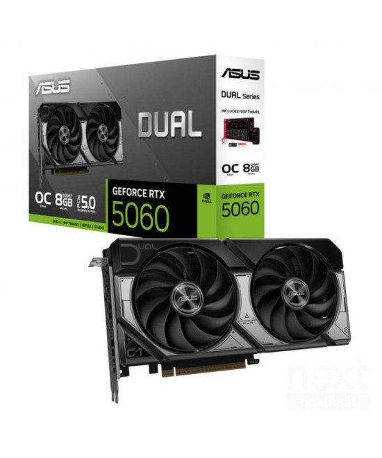 SCHEDA VIDEO GEFORCE DUAL RTX 5060 OC 8 GB GDDR7 (90YV0N12-M0NA00)