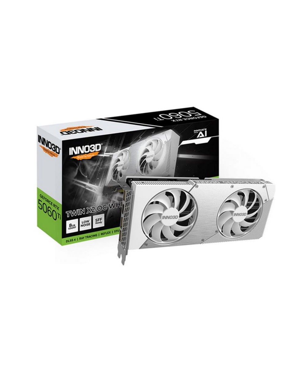 SCHEDA VIDEO GEFORCE RTX 5060 8 GB TWIN X2 OC WHITE GDDR7 (N50602-08D7