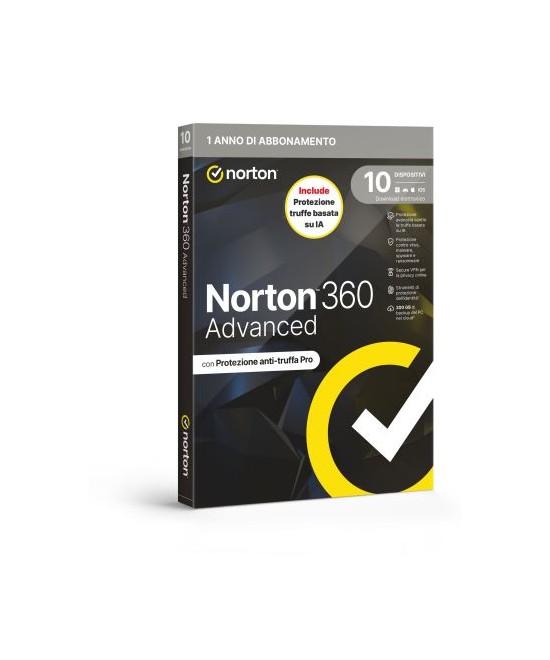 SOFTWARE ANTIVIRUS 360 ADVANCED 2026 - ANTITRUFFA - 10 DISPOSITIVI 12 