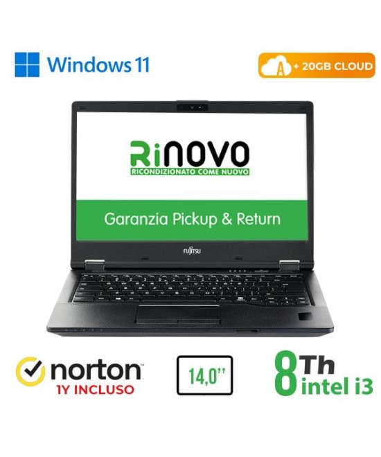 NOTEBOOK FUJITSU E5490 INTEL CORE I3-8 GEN. 14" 8GB 256GB SSD WINDOWS 