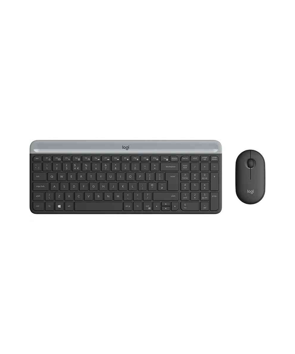 KIT MK470 TASTIERA + MOUSE NANO WIRELESS COMBO NERO (920-009196)