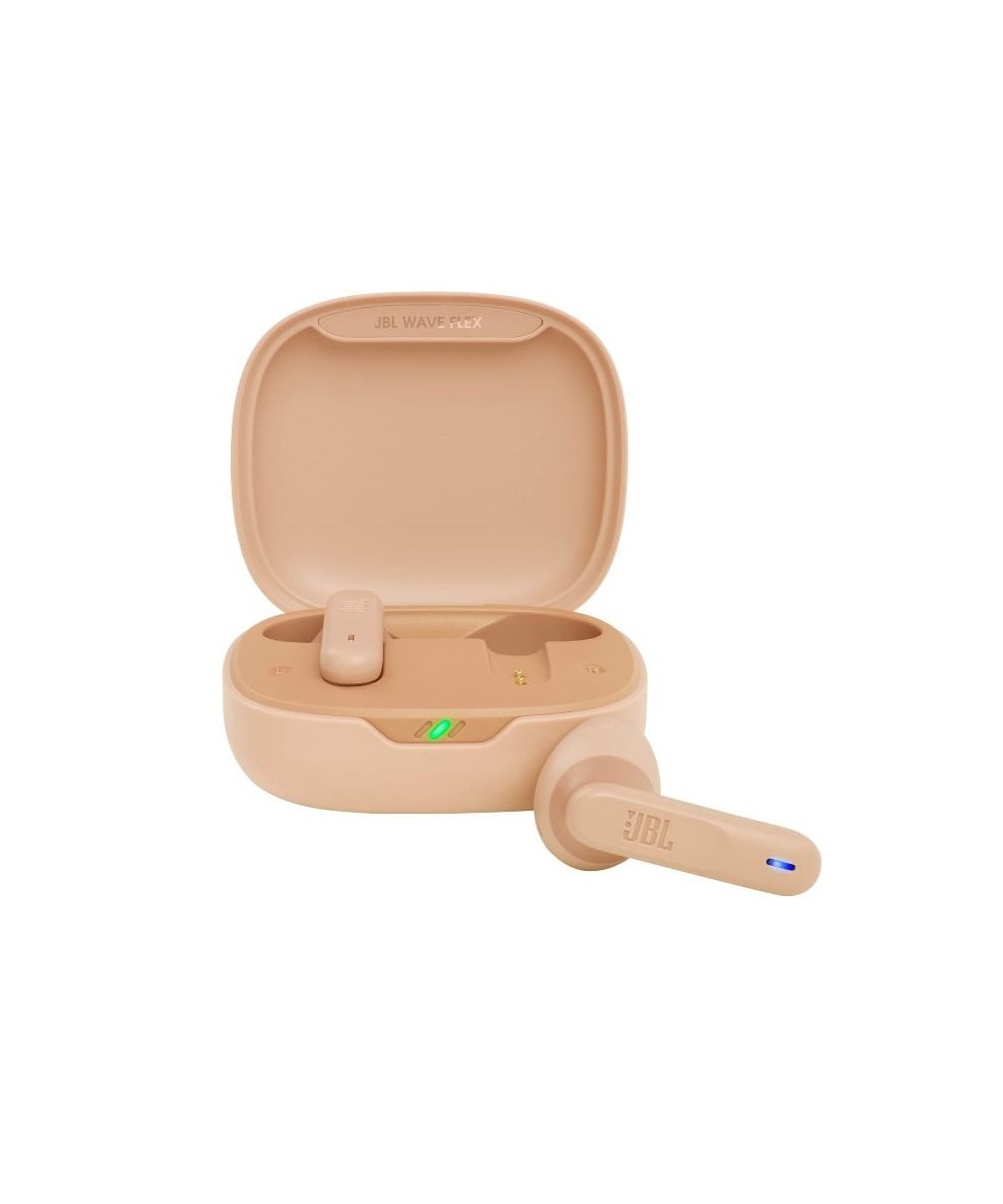 AURICOLARI BLUETOOTH WAVE FLEX + CUSTODIA RICARICA - COLORE BEIGE (JBL