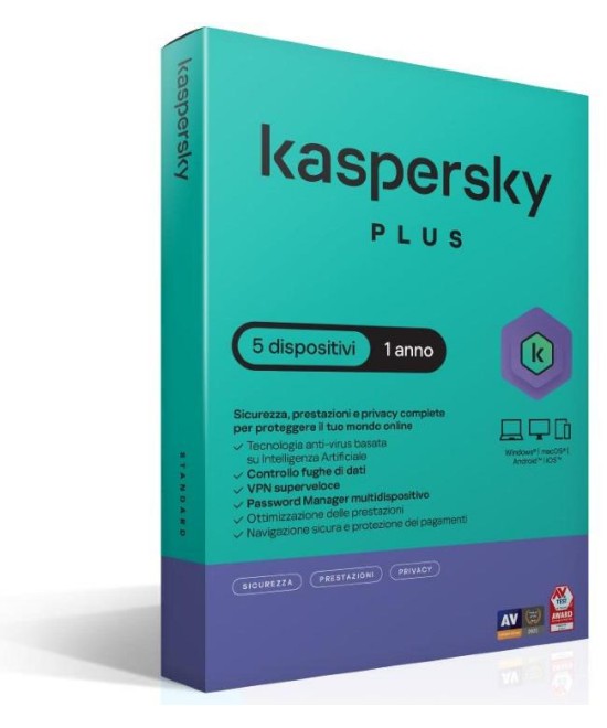 SOFTWARE SUPERSLIMBOX PLUS ANTIVIRUS FIREWALL FULL 1 LICENZA 1 ANNO 5 