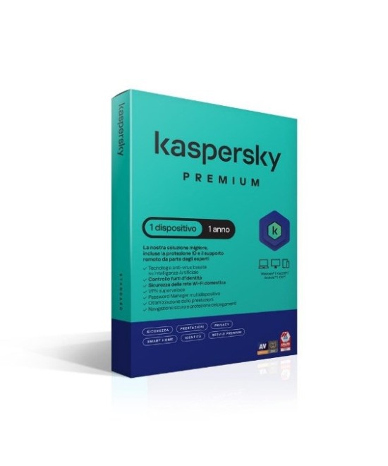 SOFTWARE ANTIVIRUS PREMIUM 1 ANNO 1 DISPOSITIV0 SLIMBOX (KL1047T5AFS-S