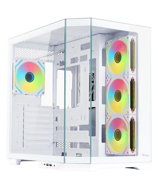 CASE GAMING DARK CAVE AKU - NO ALIMENTATORE - ARGB FAN - BIANCO (ITGCA