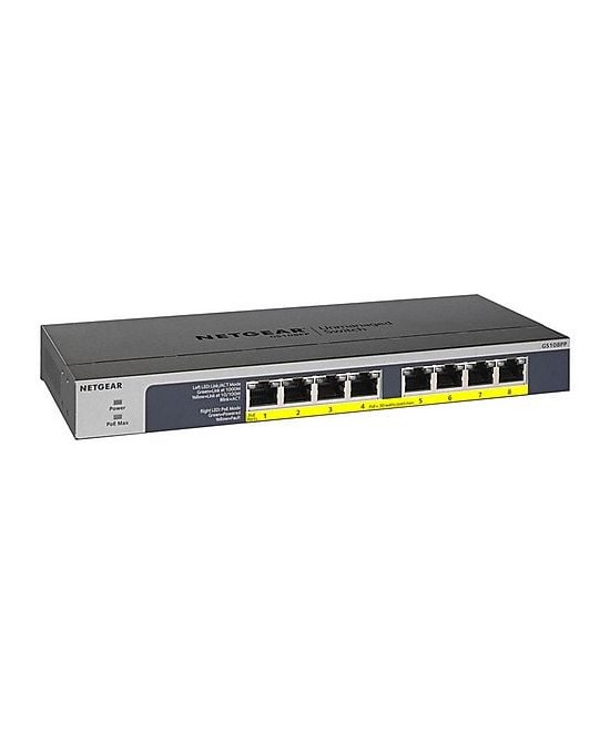 SWITCH RETE 8 PORTE 10/100/1000 GS108PP-100EUS POE