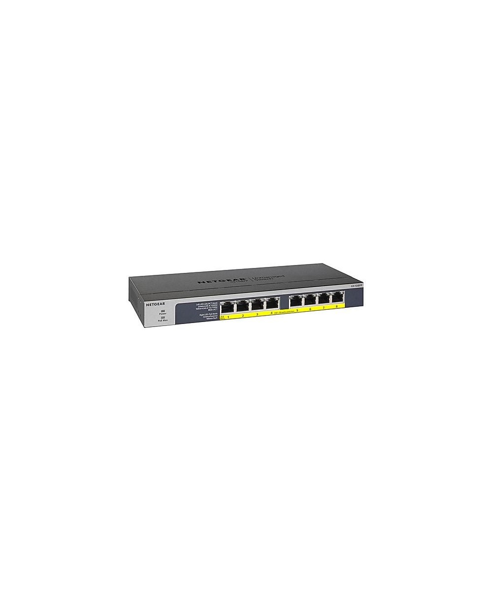 SWITCH RETE 8 PORTE 10/100/1000 GS108PP-100EUS POE