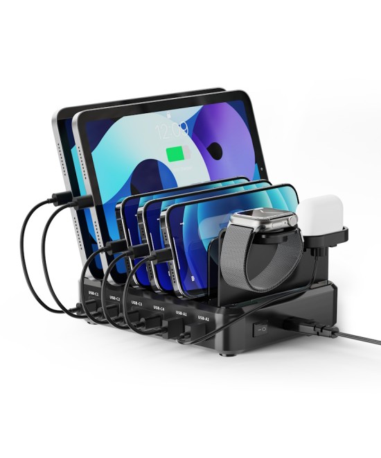 DOCKING STATION MULTIPORTA UNIVERSALE USB-A/C CON 6 PORTE (EW1335)