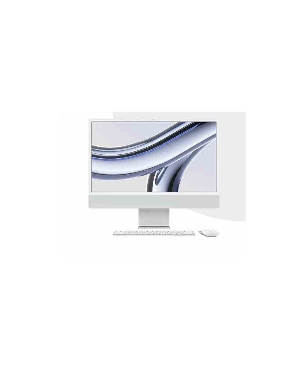 PC IMAC 24" 2023 ALL IN ONE M3 8-CORE 8GB 512GB SSD MAC OS SILVER (MQR