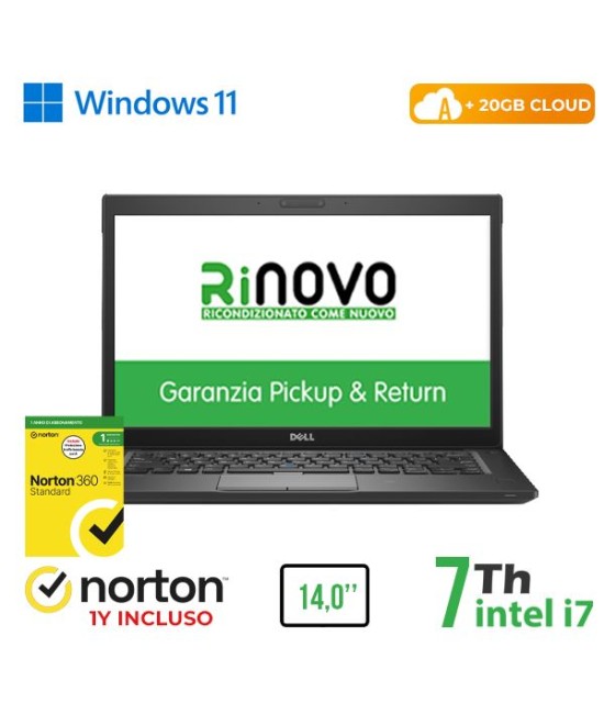 NOTEBOOK DELL LATITUDE E7480 INTEL CORE I7-7 GEN. 14" 8GB 256GB SSD WI