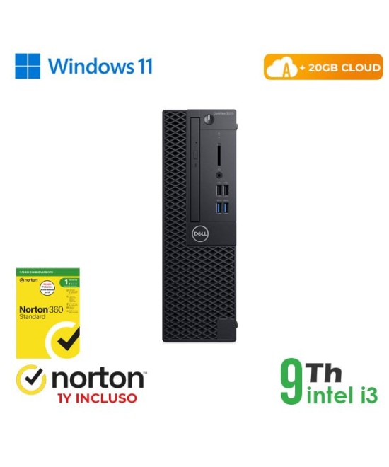 PC DELL OPTIPLEX 3070-5070 SFF INTEL CORE I3-9 GEN 8GB 256GB SSD WINDO
