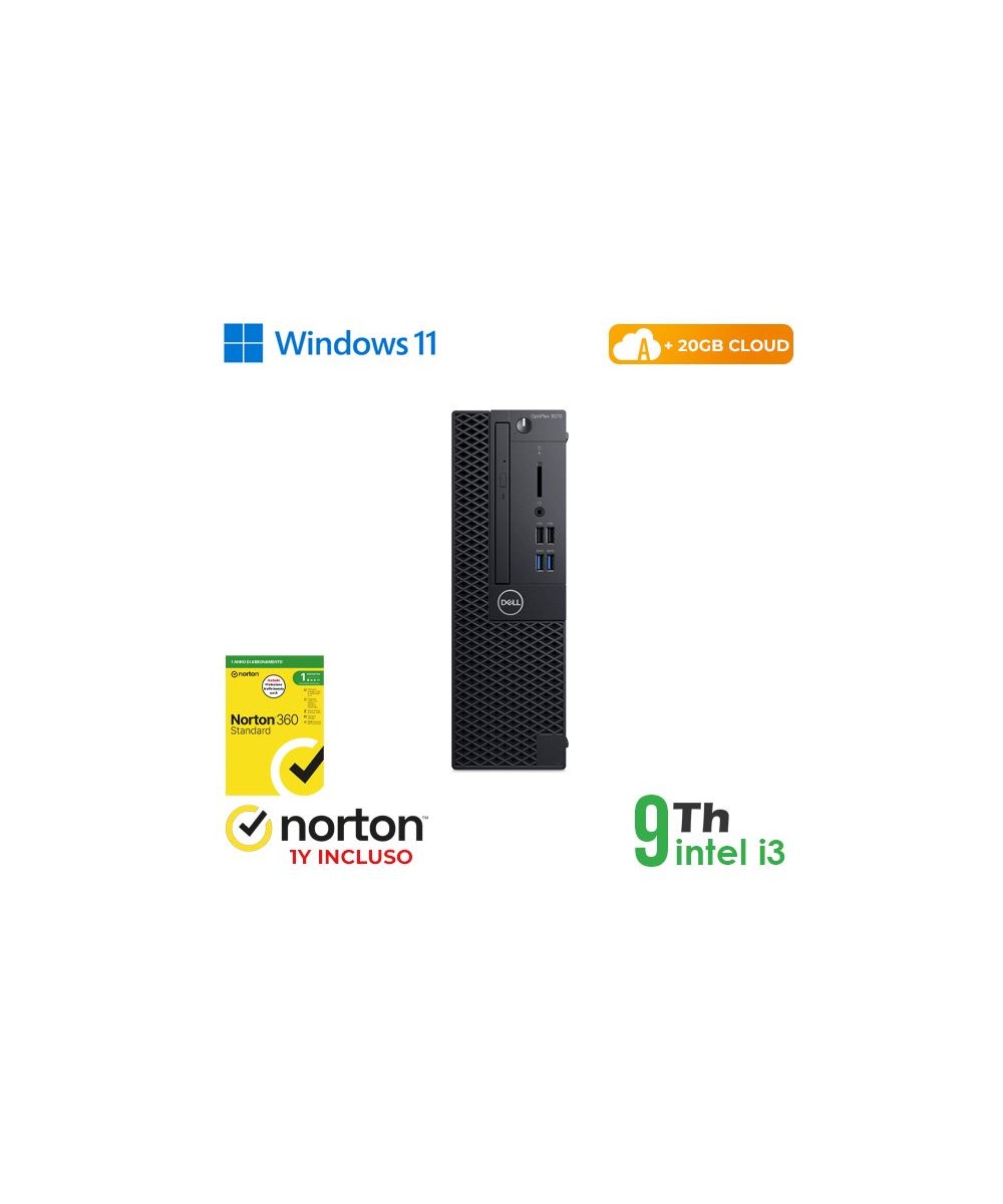 PC DELL OPTIPLEX 3070-5070 SFF INTEL CORE I3-9 GEN 8GB 256GB SSD WINDO