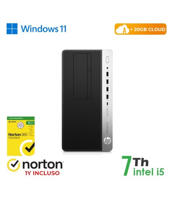PC HP 600-800 G3 TOWER INTEL CORE I5-7 GEN. 16GB 128GB SSD + 500GB HDD