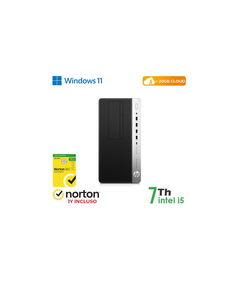 PC HP 600-800 G3 TOWER INTEL CORE I5-7 GEN. 16GB 128GB SSD + 500GB HDD